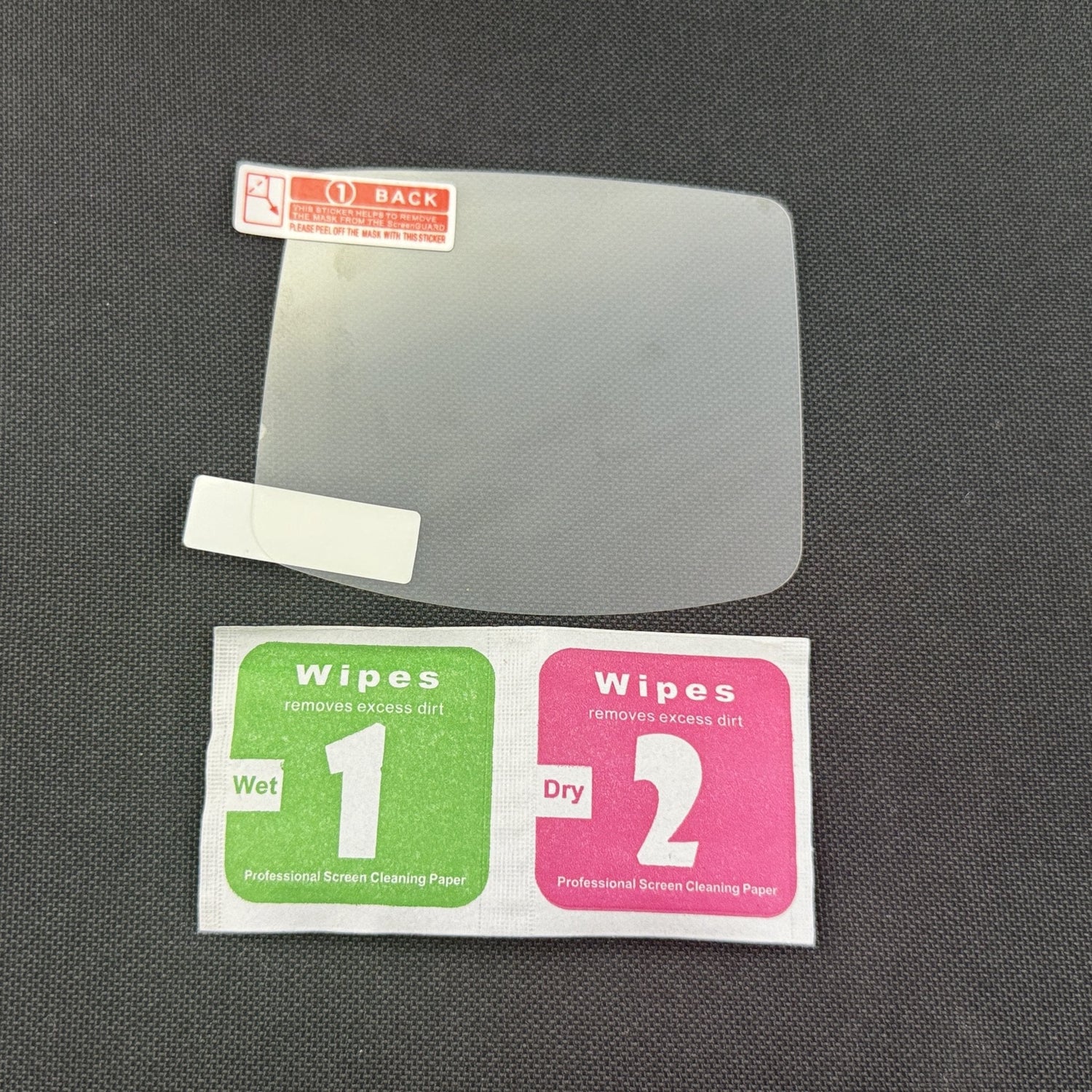 Game Boy Advance screen protector kit with cleaning wipes from Retro Recology, includes wet and dry wipes for installation