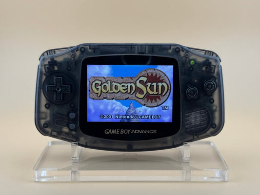 Custom Game Boy Advance with IPS backlit screen and Sapphire shell by Circuit Rebel