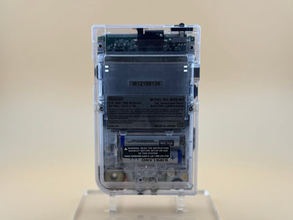 Game Boy Pocket with FunnyPlaying IPS display and clear shell back by Circuit Rebel