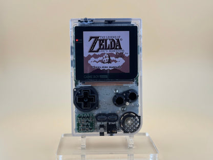 Game Boy Pocket with FunnyPlaying IPS display and clear shell by Circuit Rebel