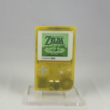Game Boy Pocket with FunnyPlaying IPS display and yellow shell by Circuit Rebel