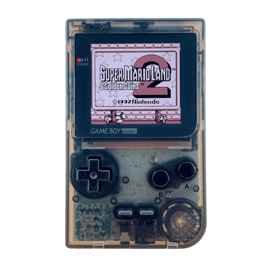 Custom Game Boy Pocket with IPS backlit screen and Black shell by Circuit Rebel