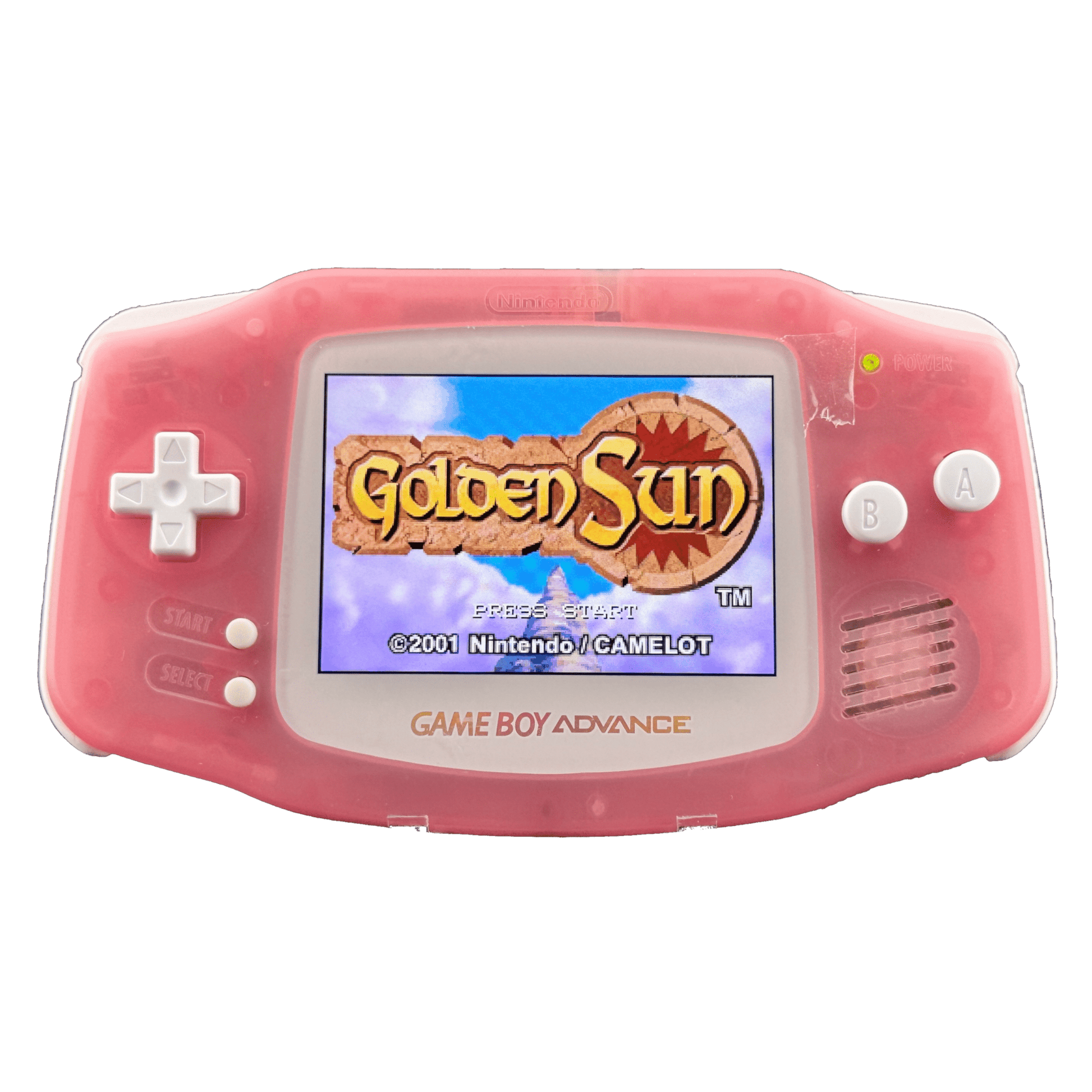 Custom Game Boy Advance with IPS backlit screen and Pink shell by Circuit Rebel